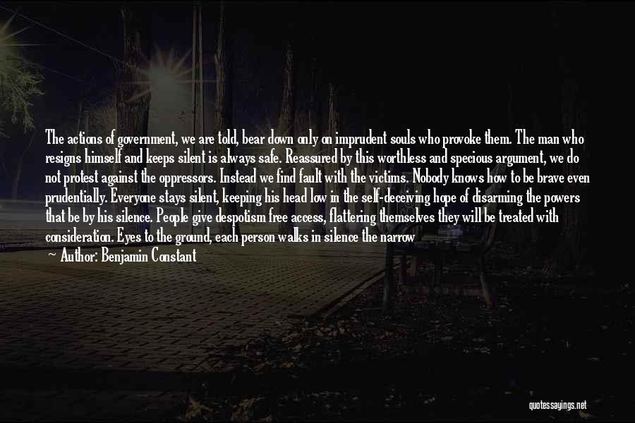 Nobody Knows You When You're Down And Out Quotes By Benjamin Constant