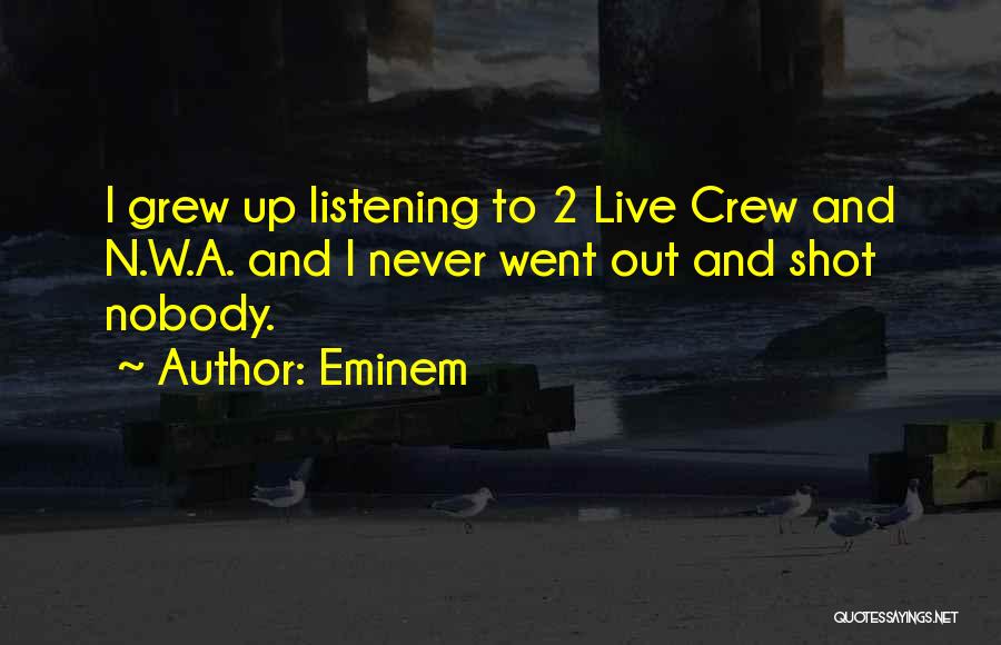 Nobody Listening To You Quotes By Eminem