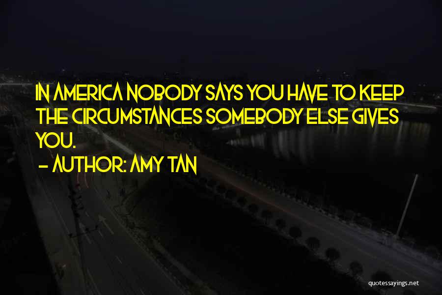 Nobody To Somebody Quotes By Amy Tan