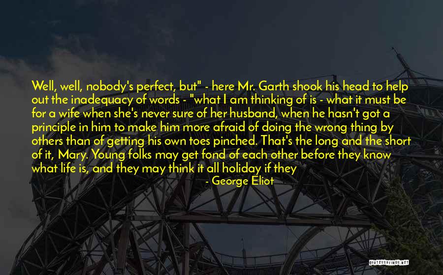 Nobody's Perfect But You're Perfect For Me Quotes By George Eliot