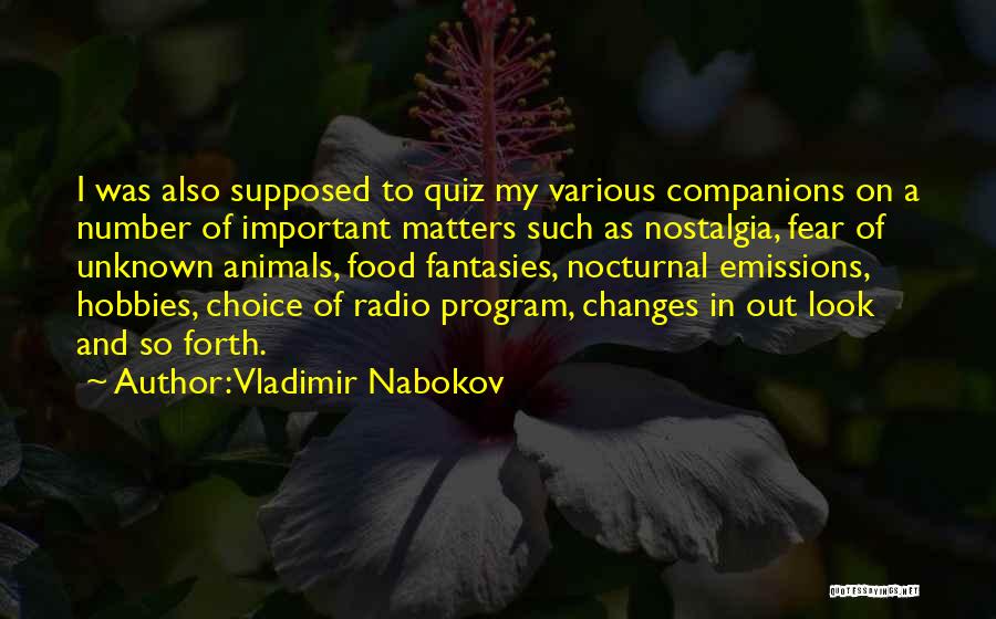 Nocturnal Animals Quotes By Vladimir Nabokov