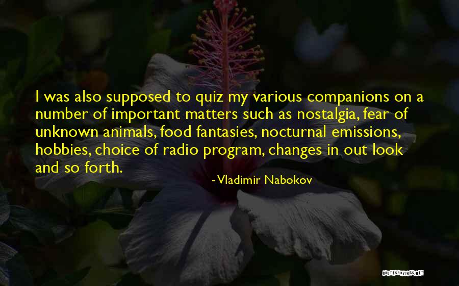 Nocturnal Quotes By Vladimir Nabokov