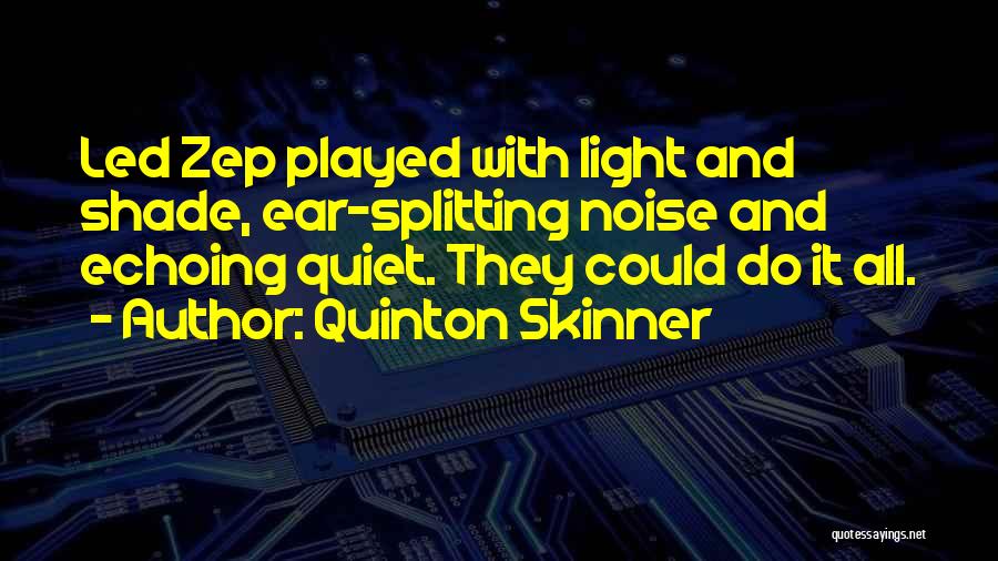 Noise And Music Quotes By Quinton Skinner