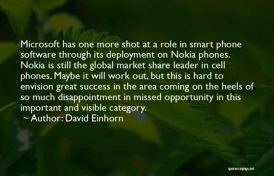 Nokia Phone Quotes By David Einhorn