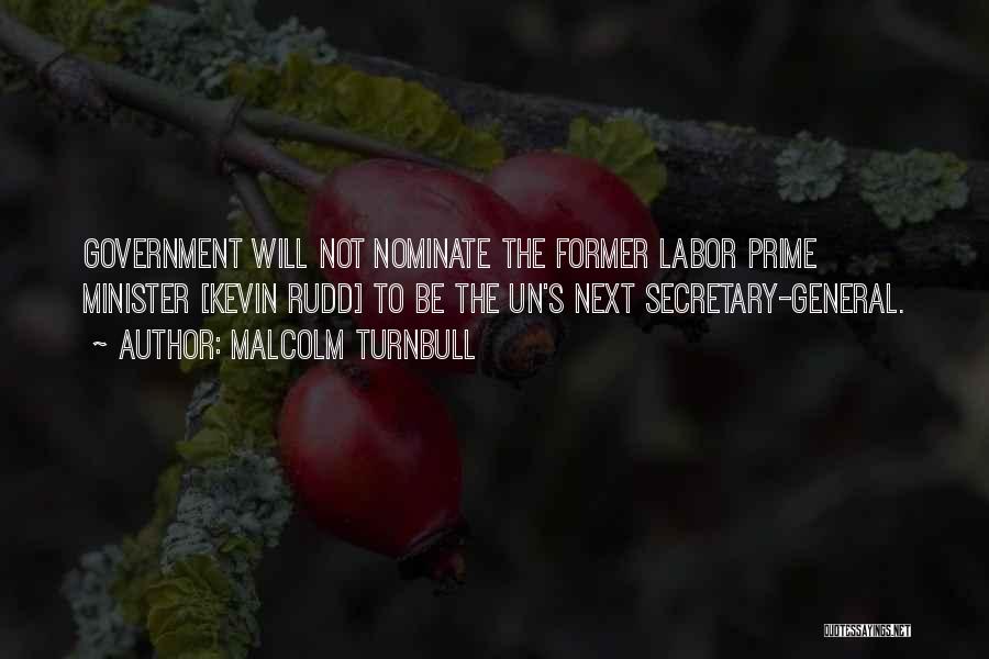 Nominate Quotes By Malcolm Turnbull