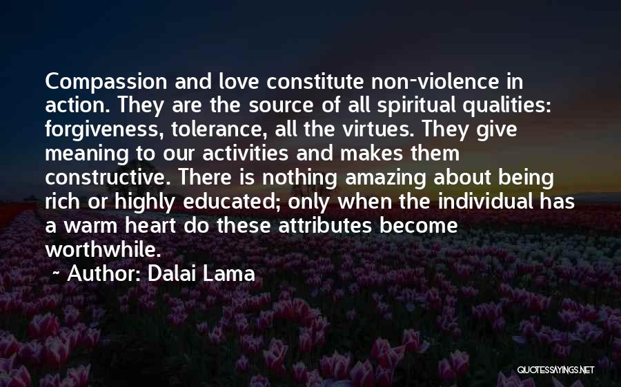 Non Action Quotes By Dalai Lama