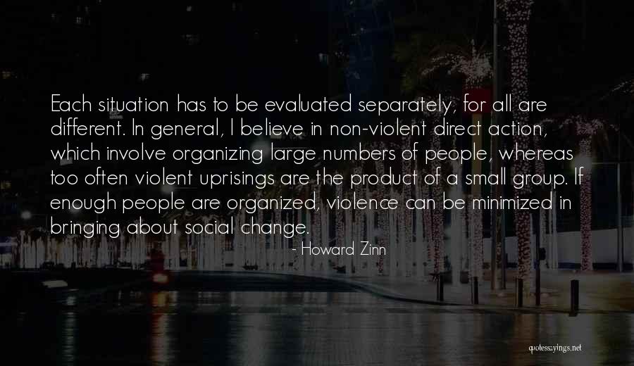 Non Action Quotes By Howard Zinn