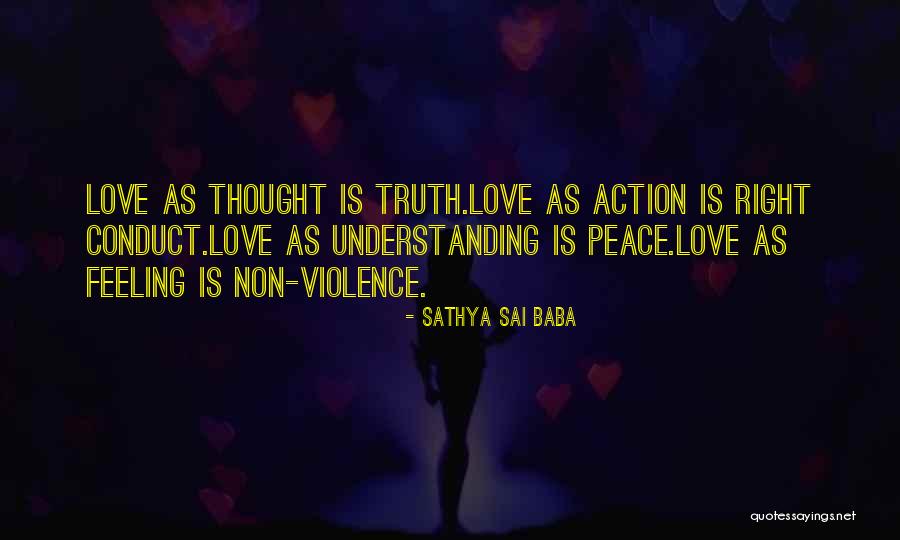 Non Action Quotes By Sathya Sai Baba