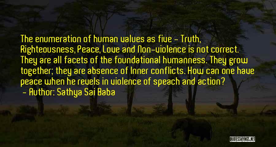 Non Action Quotes By Sathya Sai Baba