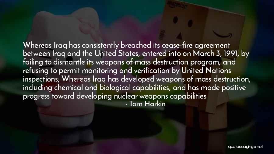 Non Agreement States Quotes By Tom Harkin Non Agreement States Quotes By Tom Harkin