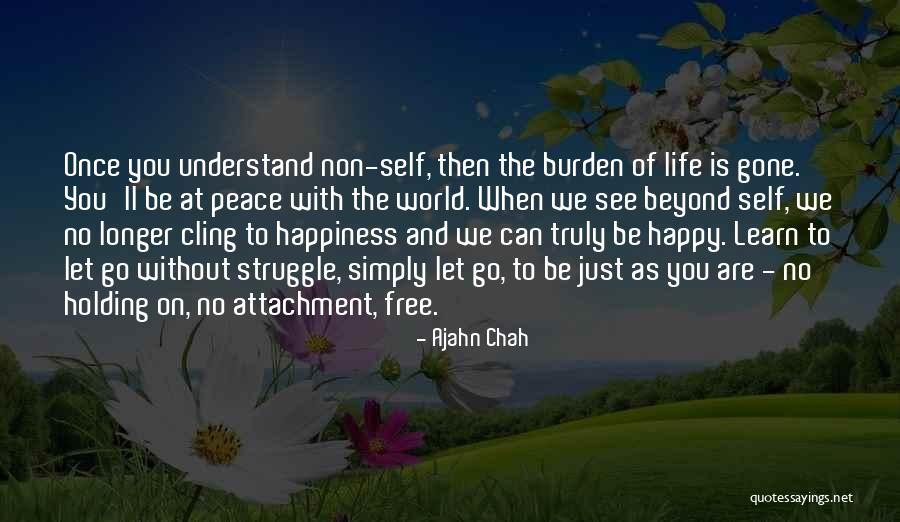 Non Attachment Quotes By Ajahn Chah