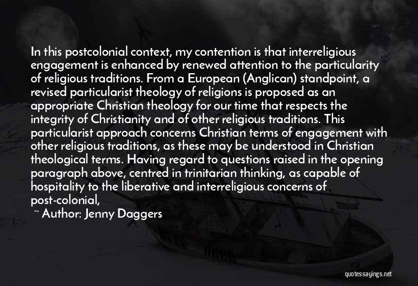 Non Christian Religious Quotes By Jenny Daggers