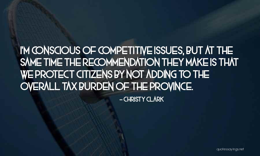 Non Competitive Quotes By Christy Clark