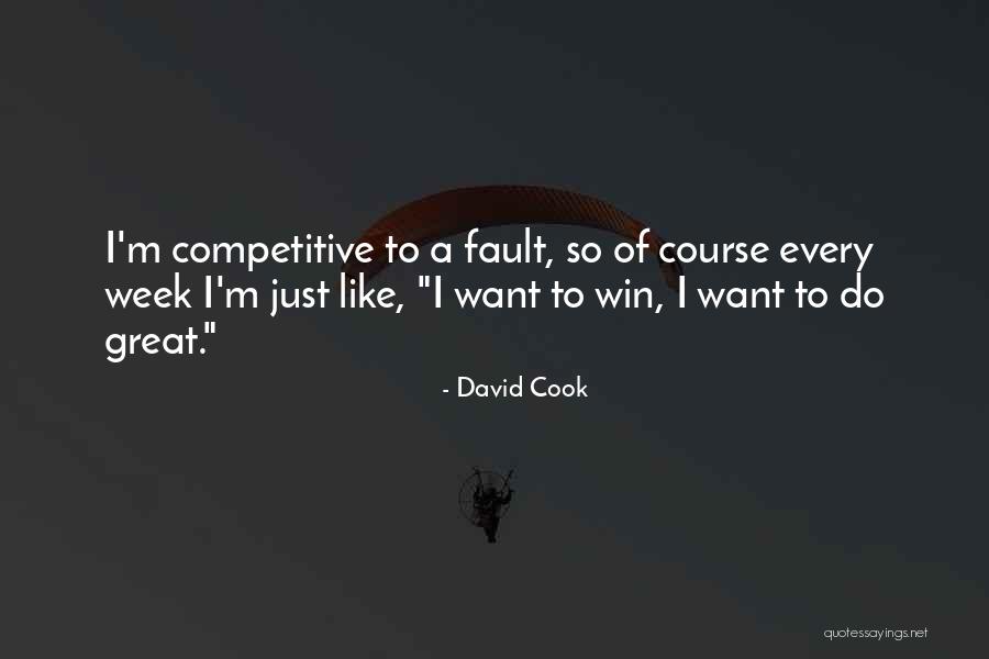 Non Competitive Quotes By David Cook