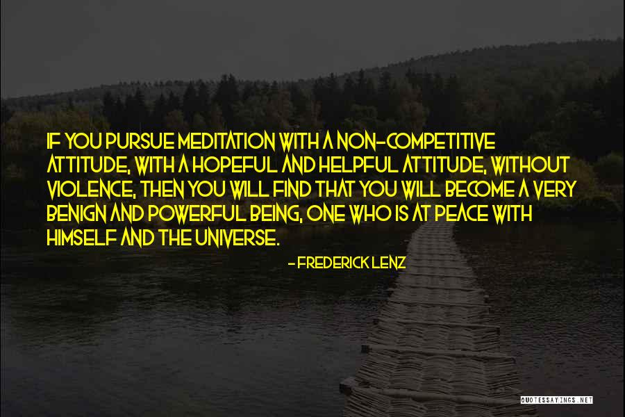 Non Competitive Quotes By Frederick Lenz Non Competitive Quotes By Frederick Lenz