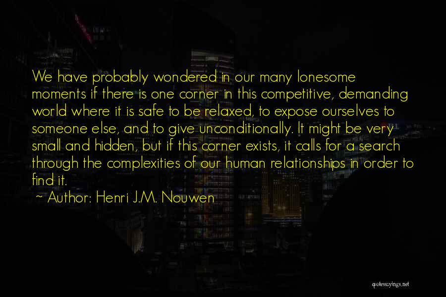 Non Competitive Quotes By Henri J.M. Nouwen