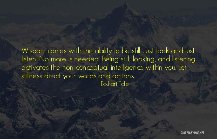 Non Conceptual Intelligence Quotes By Eckhart Tolle Non Conceptual Intelligence Quotes By Eckhart Tolle