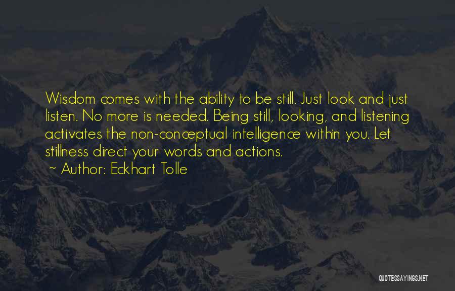 Non Conceptual Quotes By Eckhart Tolle