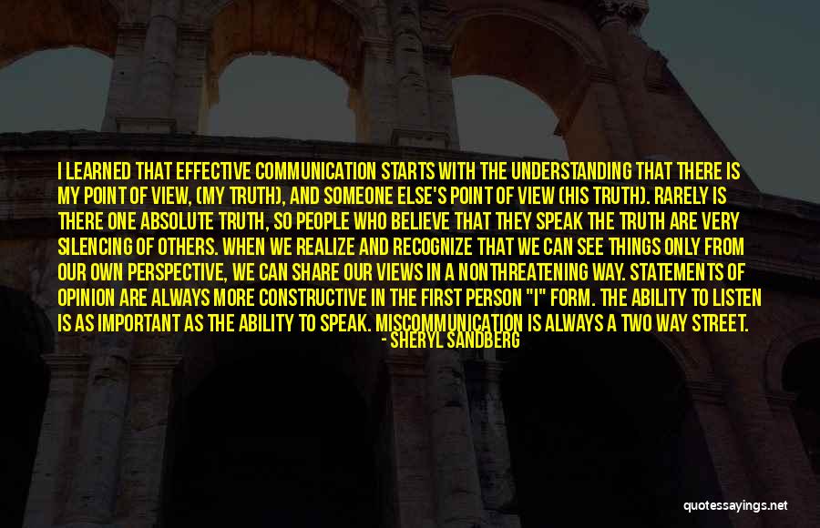 Non Constructive Communication Quotes By Sheryl Sandberg Non Constructive Communication Quotes By Sheryl Sandberg