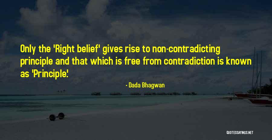 Non Contradiction Principle Quotes By Dada Bhagwan