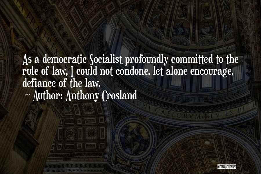 Non Democratic Quotes By Anthony Crosland