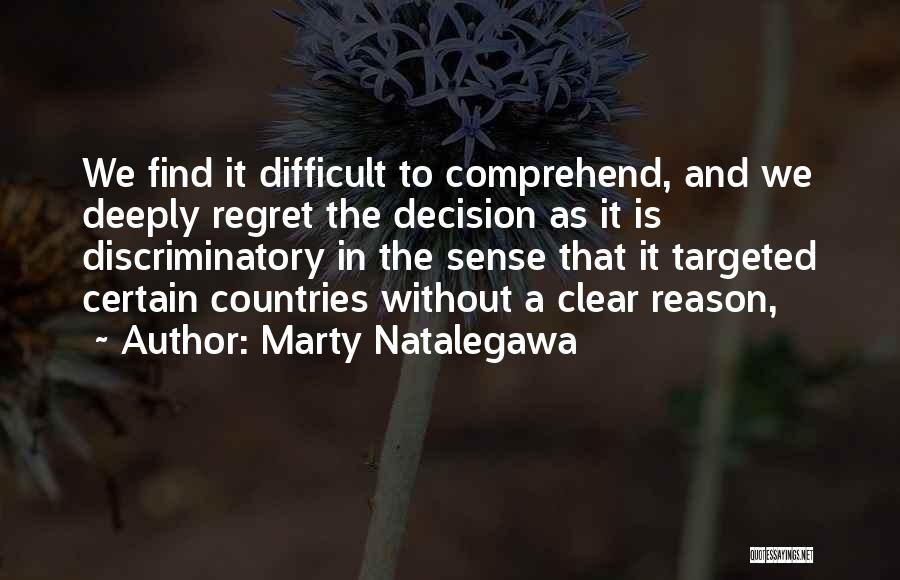 Non Discriminatory Quotes By Marty Natalegawa