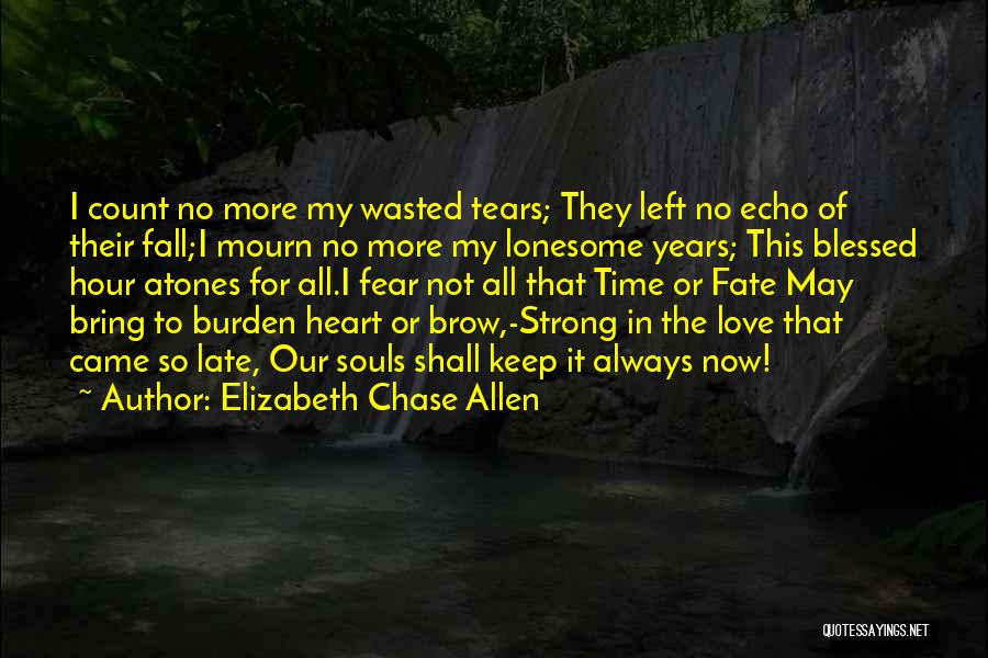 Non Famous Love Quotes By Elizabeth Chase Allen