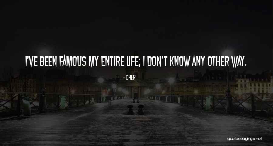 Non Famous Quotes By Cher