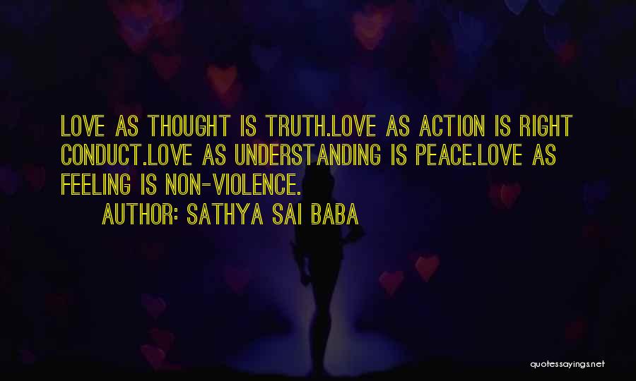 Non Feeling Quotes By Sathya Sai Baba