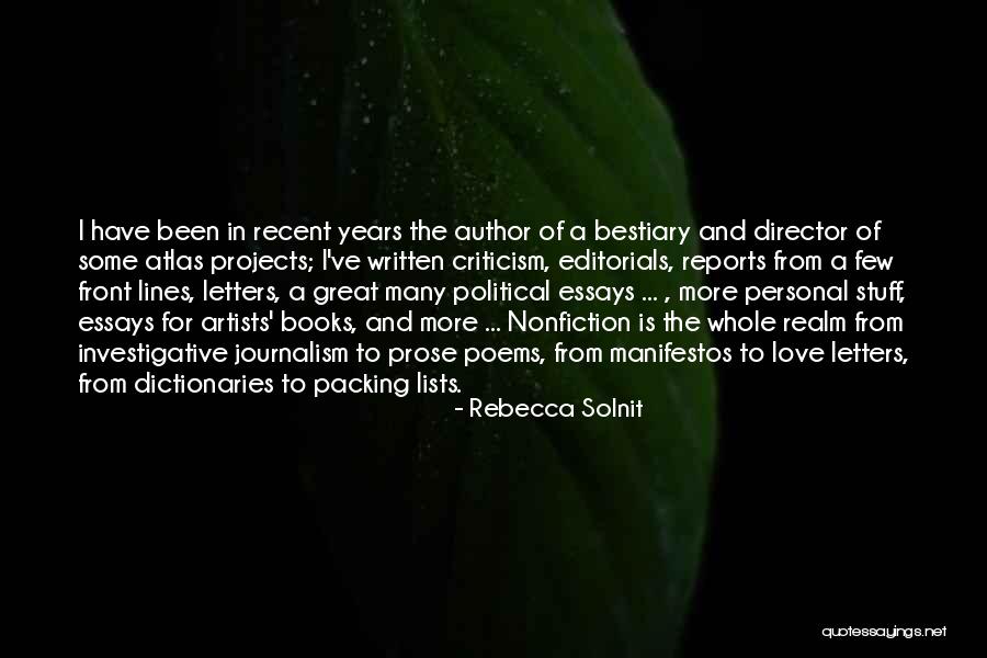 Non Fiction Books Quotes By Rebecca Solnit