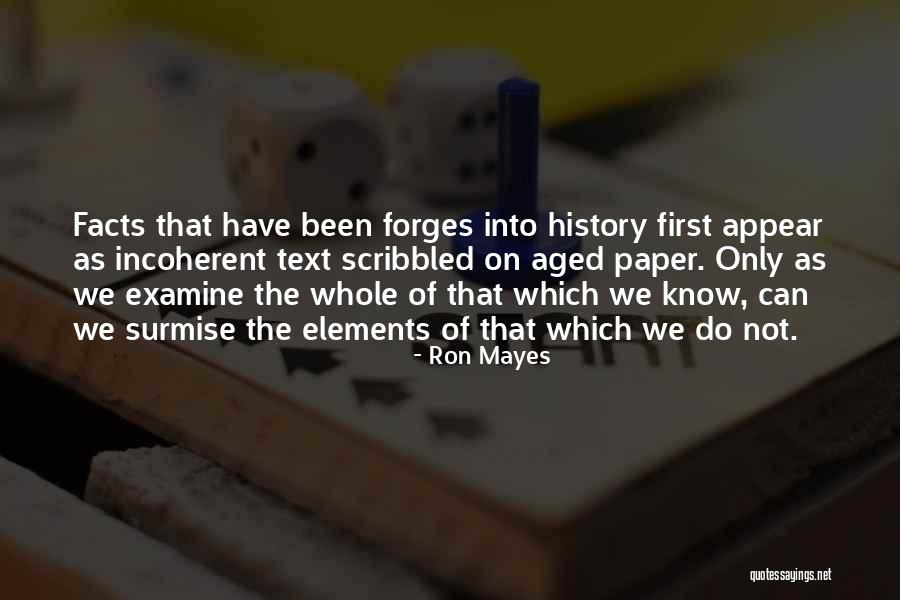 Non Fiction Books Quotes By Ron Mayes