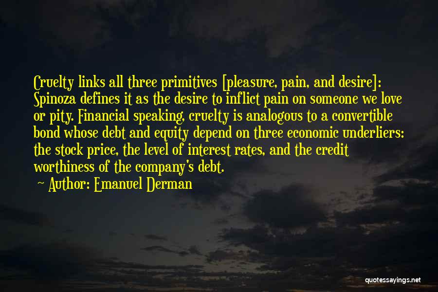 Non Interest Quotes By Emanuel Derman
