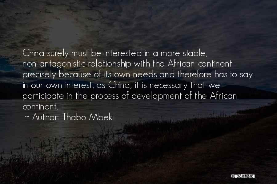 Non Interest Quotes By Thabo Mbeki