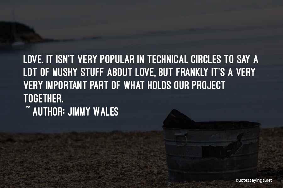 Non Mushy Love Quotes By Jimmy Wales