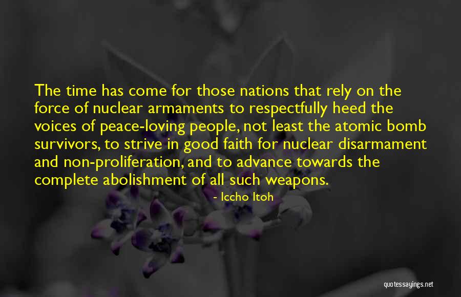 Non Peace Quotes By Iccho Itoh Non Peace Quotes By Iccho Itoh