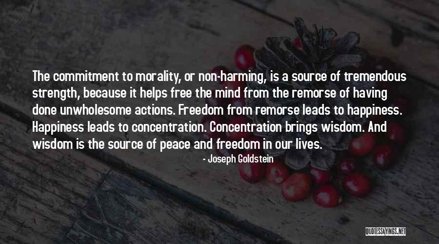Non Peace Quotes By Joseph Goldstein Non Peace Quotes By Joseph Goldstein