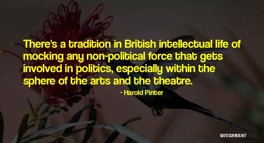 Non Political Quotes By Harold Pinter