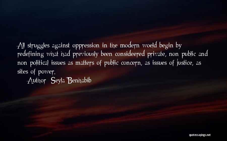 Non Political Quotes By Seyla Benhabib
