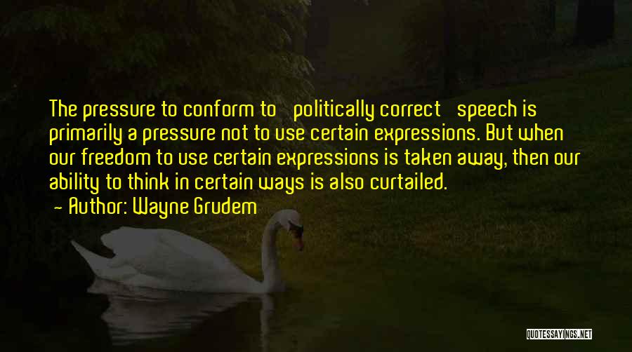 Non Politically Correct Quotes By Wayne Grudem