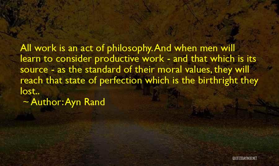 Non Productive Quotes By Ayn Rand
