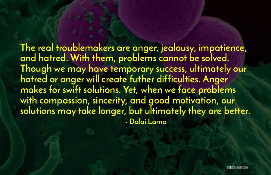 Non Real Solutions Quotes By Dalai Lama Non Real Solutions Quotes By Dalai Lama