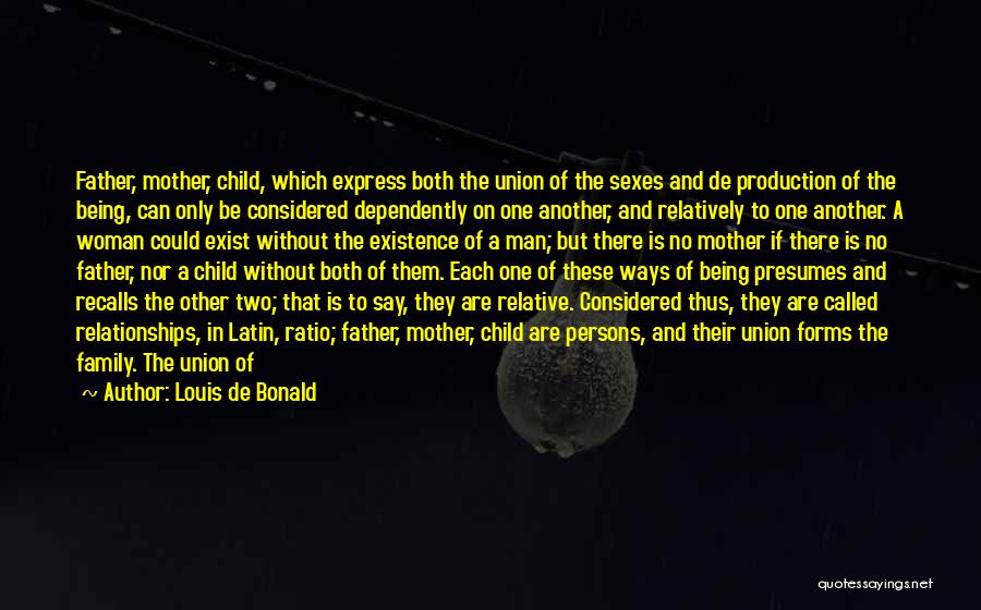 Non Relative Family Quotes By Louis De Bonald