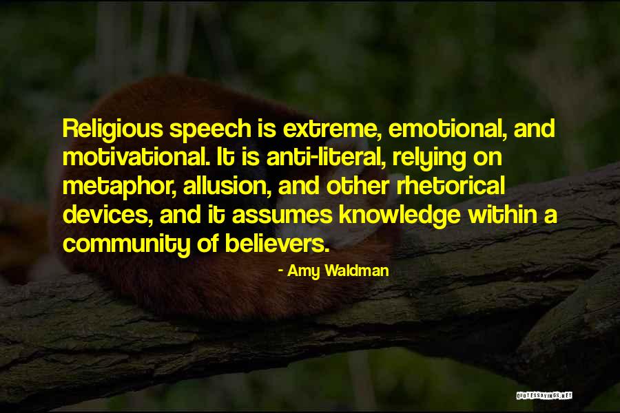 Non Religious Motivational Quotes By Amy Waldman