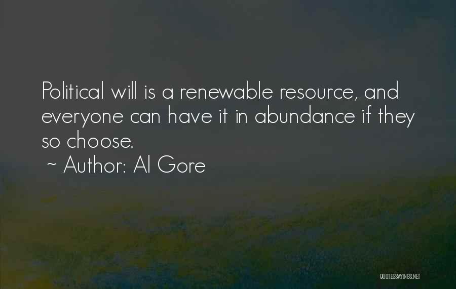 Non Renewable Resources Quotes By Al Gore