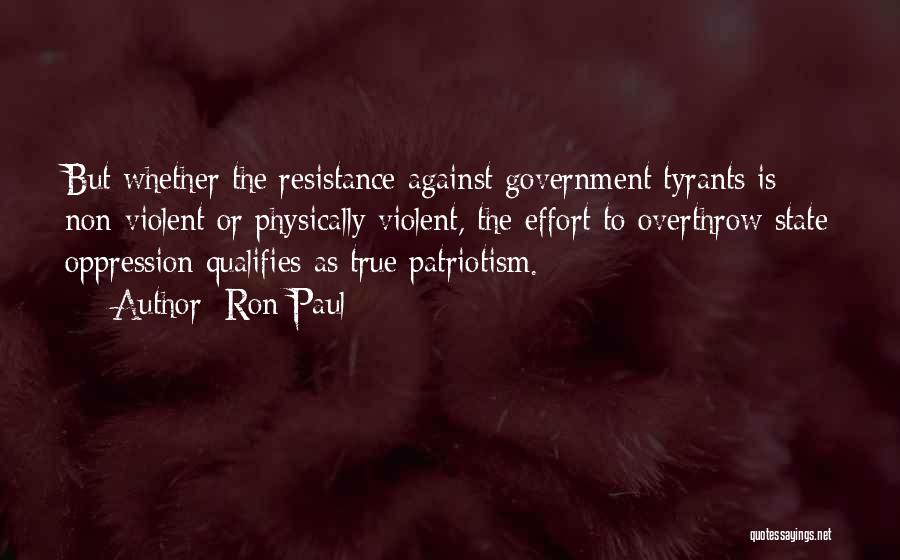 Non Resistance Quotes By Ron Paul