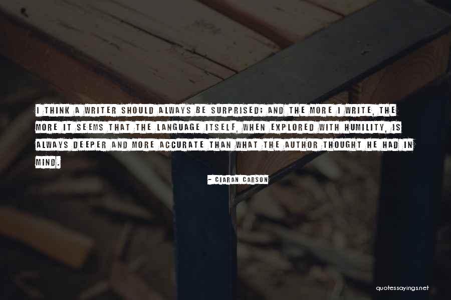 Non Serious Synonym Quotes By Ciaran Carson Non Serious Synonym Quotes By Ciaran Carson