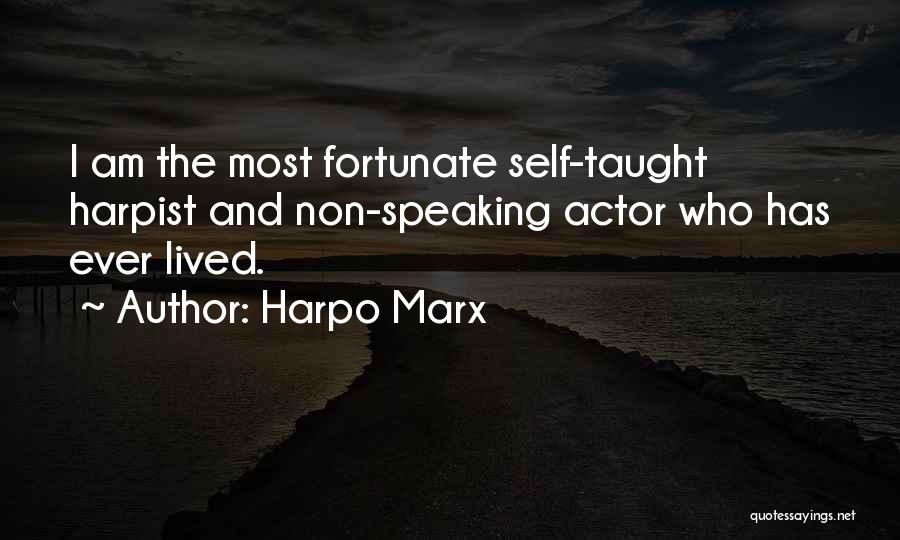 Non Speaking Quotes By Harpo Marx