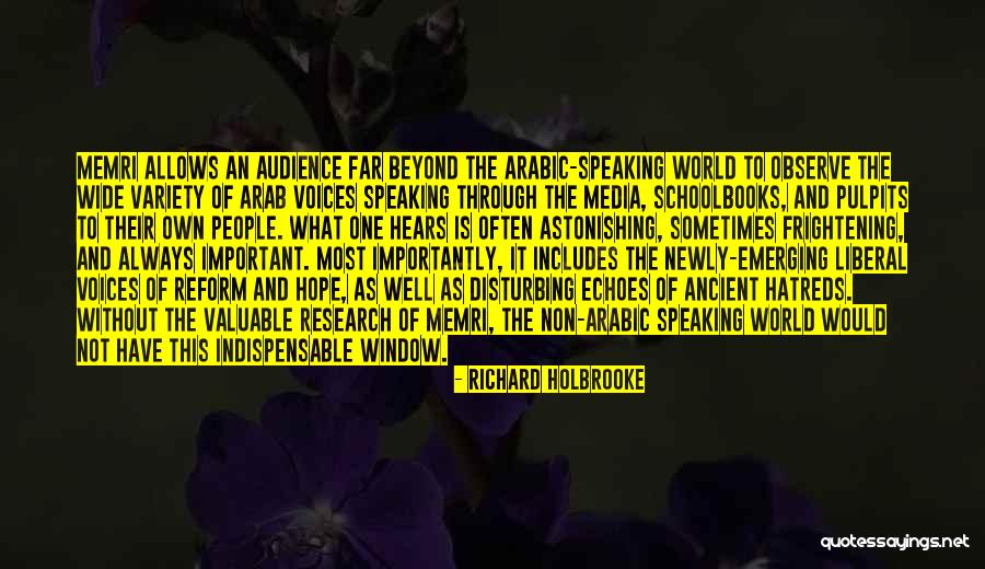 Non Speaking Quotes By Richard Holbrooke