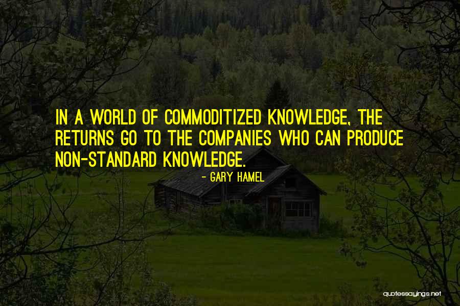 Non Standard Quotes By Gary Hamel Non Standard Quotes By Gary Hamel