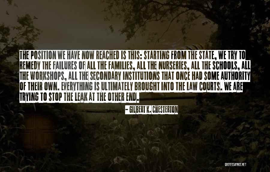 Non State Institutions Quotes By Gilbert K. Chesterton Non State Institutions Quotes By Gilbert K. Chesterton